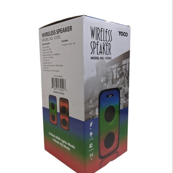 Yoco Bluetooth Speaker Y2303 EQ AND FM RADIO *NEW* - Picture 4 of 4